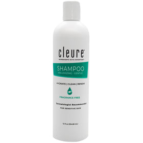 Cleure front packaging 12oz showing clean label and benefits for sensitive skin