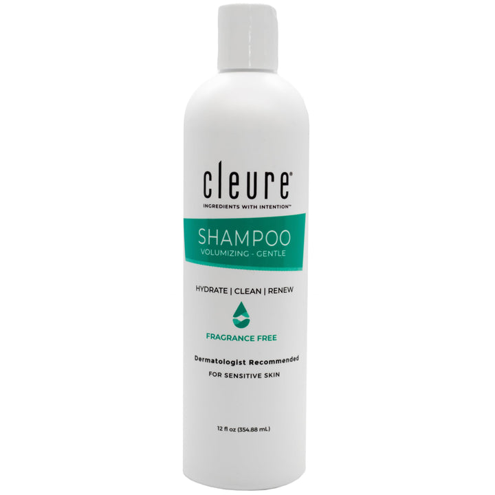 Cleure front packaging 12oz showing clean label and benefits for sensitive skin