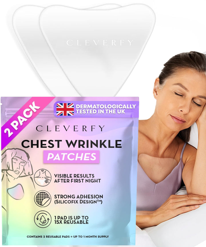 CLEVERFY front packaging showing v-shape patches and benefits