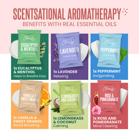CLEVERFY product label and ingredient list highlighting essential oils and USA-made claim
