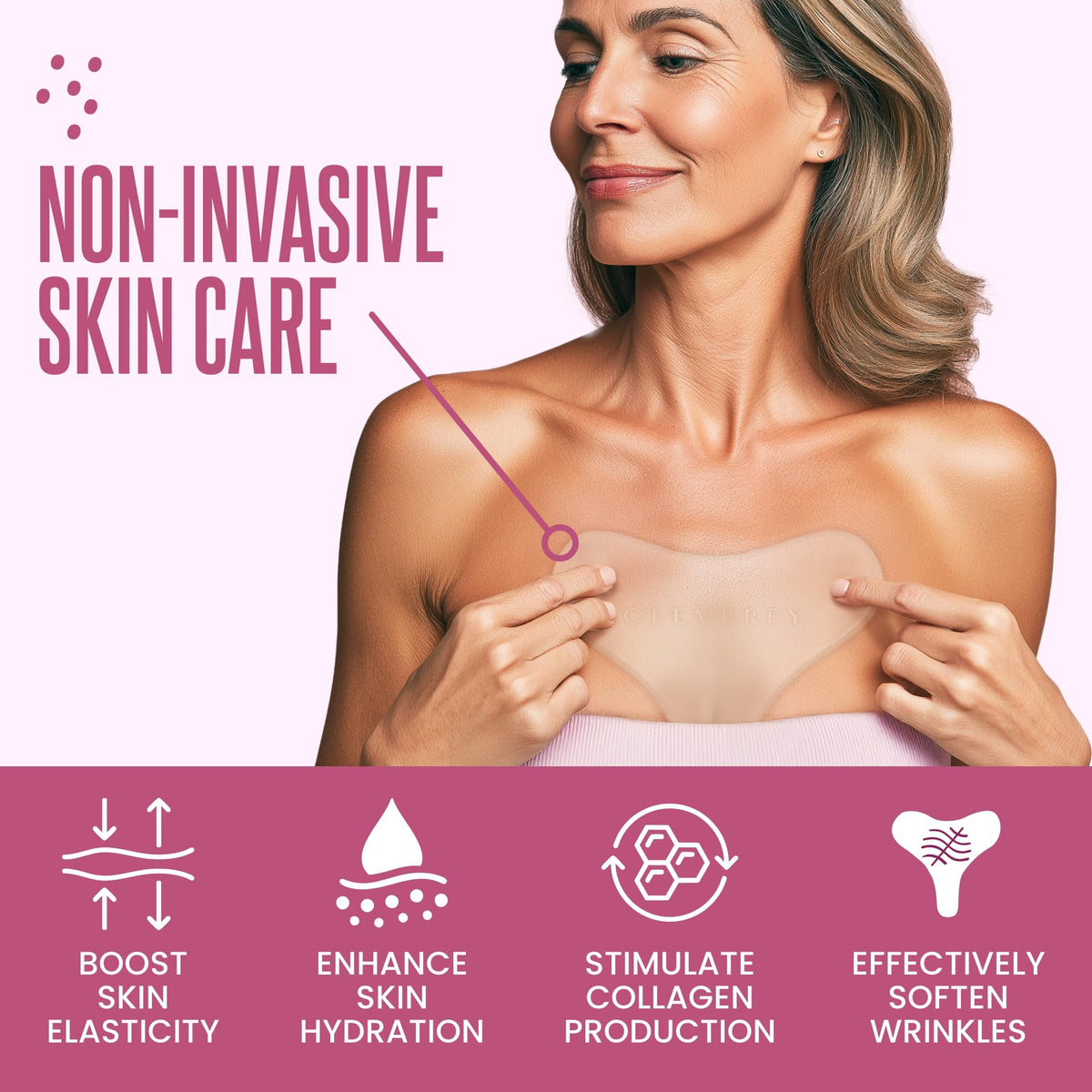 CLEVERFY patch size compared in hand for clear scale and coverage benefit