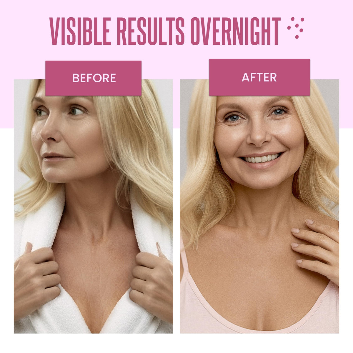 CLEVERFY on model side-sleep demo illustrating overnight hold benefit