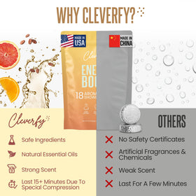 CLEVERFY tablet held in hand to show compact size and convenient travel benefit