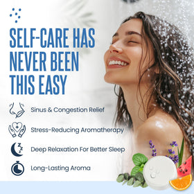CLEVERFY tablet placed on shower shelf demonstrating easy, no-submerge use