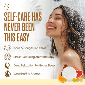 CLEVERFY three scent tablets arranged to show grapefruit orange ginger benefits