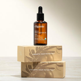 Cliganic argan oil with natural argan nuts highlighting sustainable sourcing practices