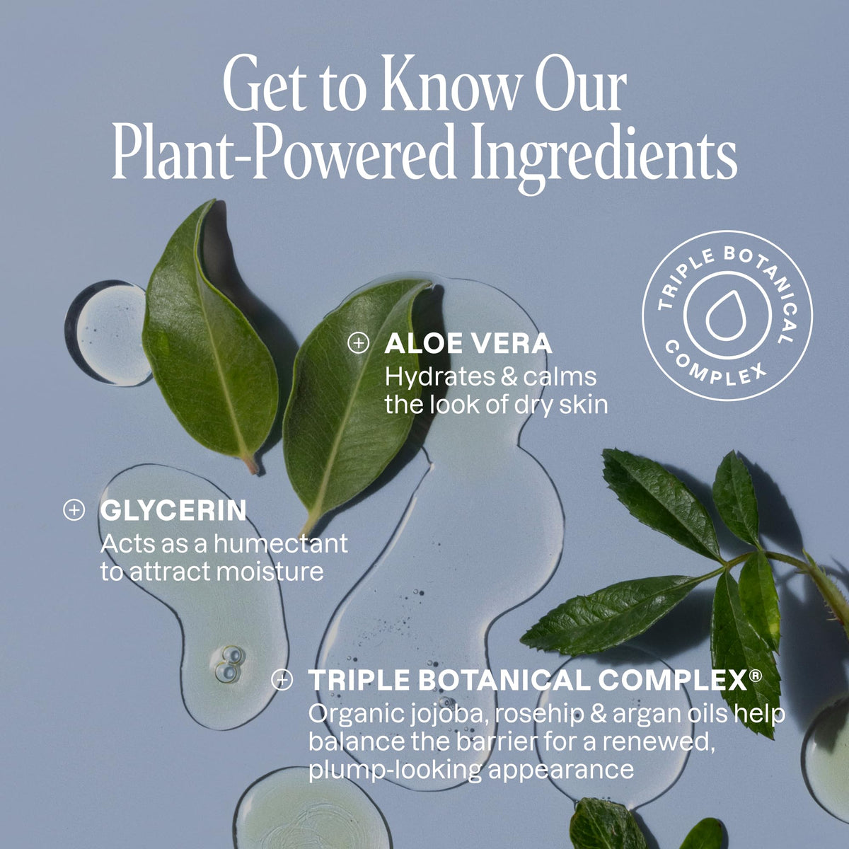 Cliganic bottle label noting recycled plastic and clean formula benefits