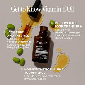 Cliganic close-up of oil texture highlighting rich consistency for nourishing skin