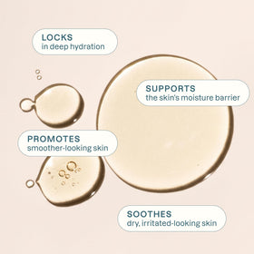 Cliganic evening primrose texture on hand illustrating lightweight absorption benefit