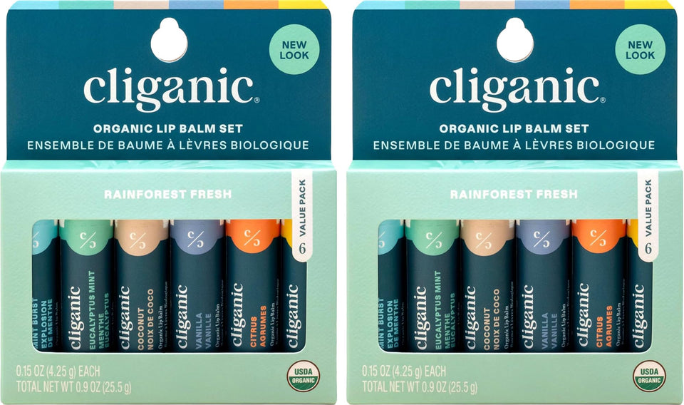 Cliganic front packaging showing the 12-tube set and organic seal for convenience