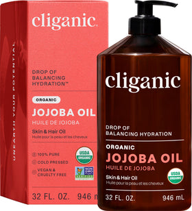 Cliganic front bottle showing 32 oz bulk packaging and clear product benefits