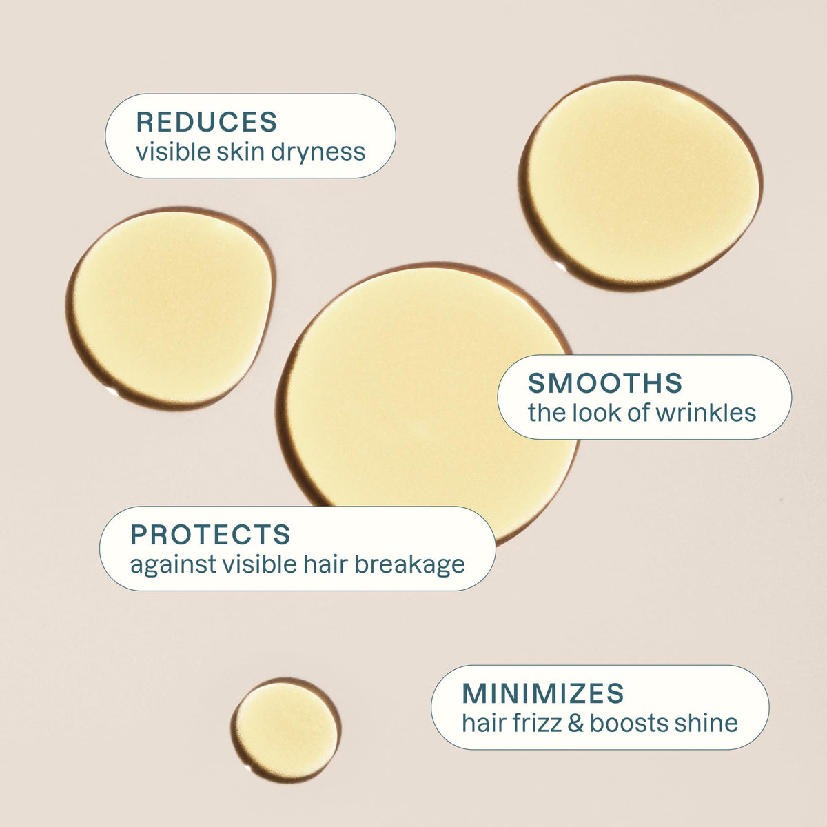 Cliganic jojoba oil texture drop on skin demonstrating lightweight fast-absorbing benefit