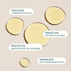 Cliganic oil drop on skin demonstrating fast-absorbing benefit