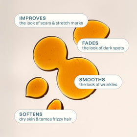 Cliganic oil texture drop on skin demonstrating smooth hydration