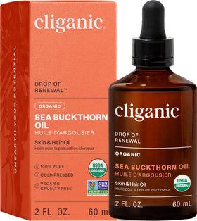Cliganic bottle front packaging showing organic seal and benefits