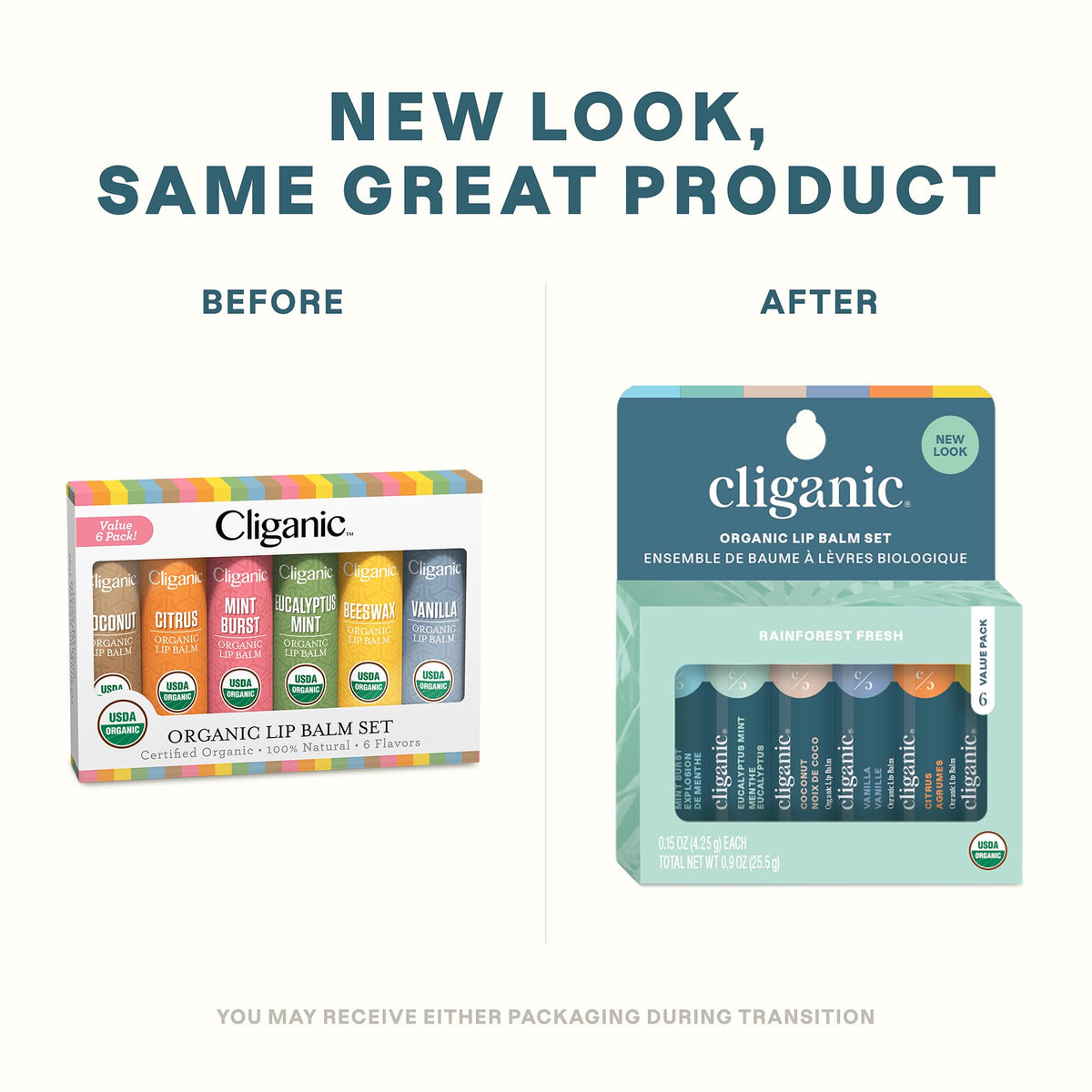 Cliganic tube close-up highlighting smooth balm texture and moisturizing effect
