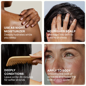 Cliganic oil applied to hand illustrating quick absorption and visible hydration