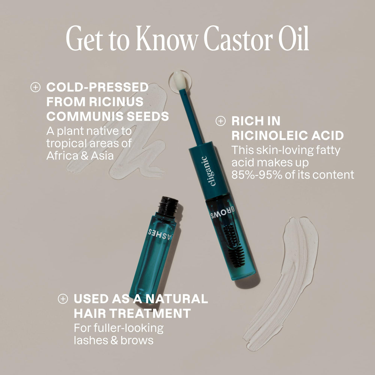 Cliganic close-up of smooth-glide applicator for precise application