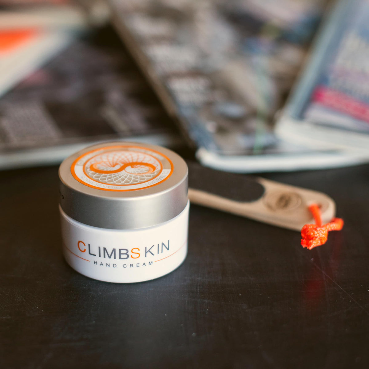 Climbskin packaging with eco badge emphasizing sustainable, cruelty-free