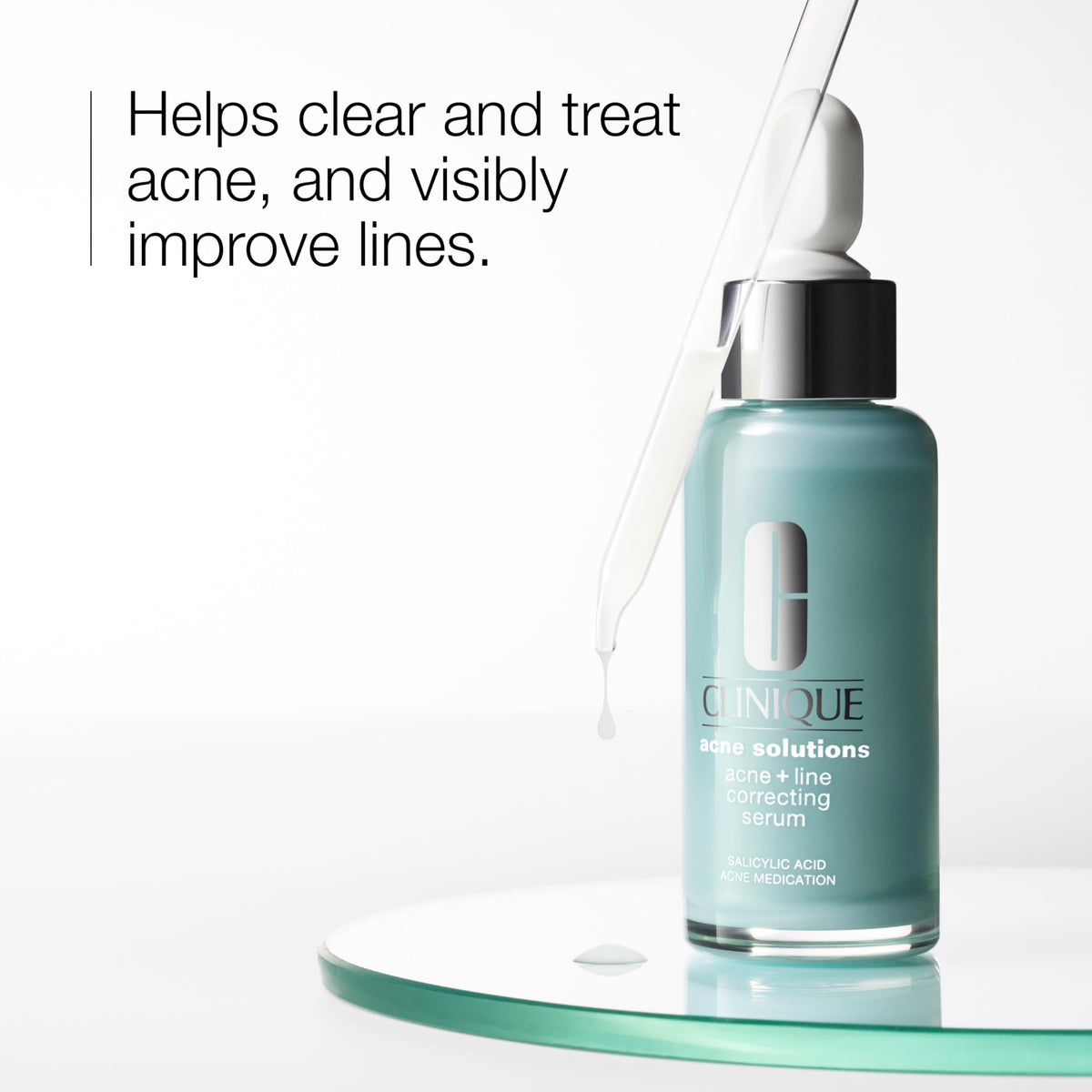 Clinique pump dispenser close-up for easy, controlled serum dosing