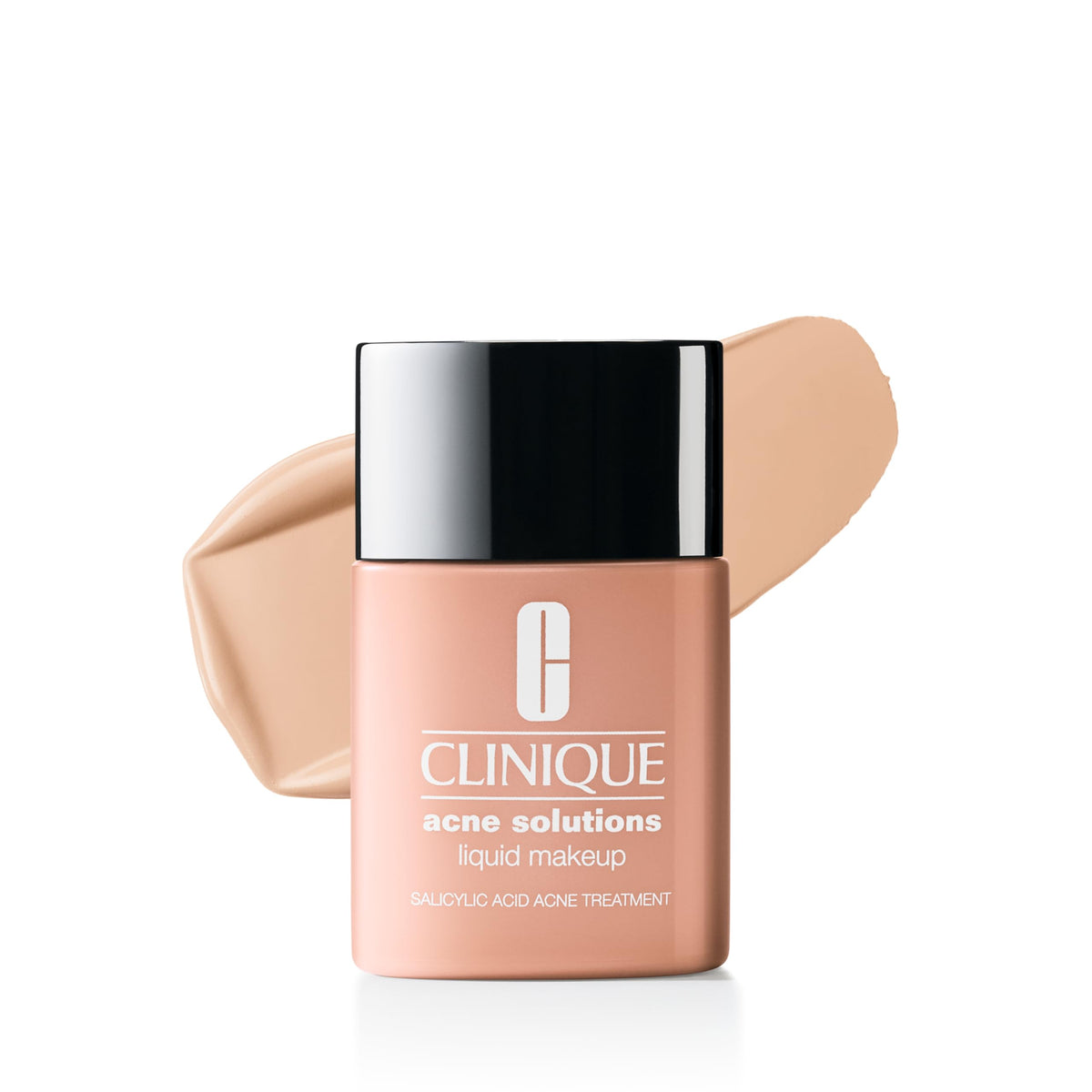Clinique front packaging showing bottle and branding for clear coverage