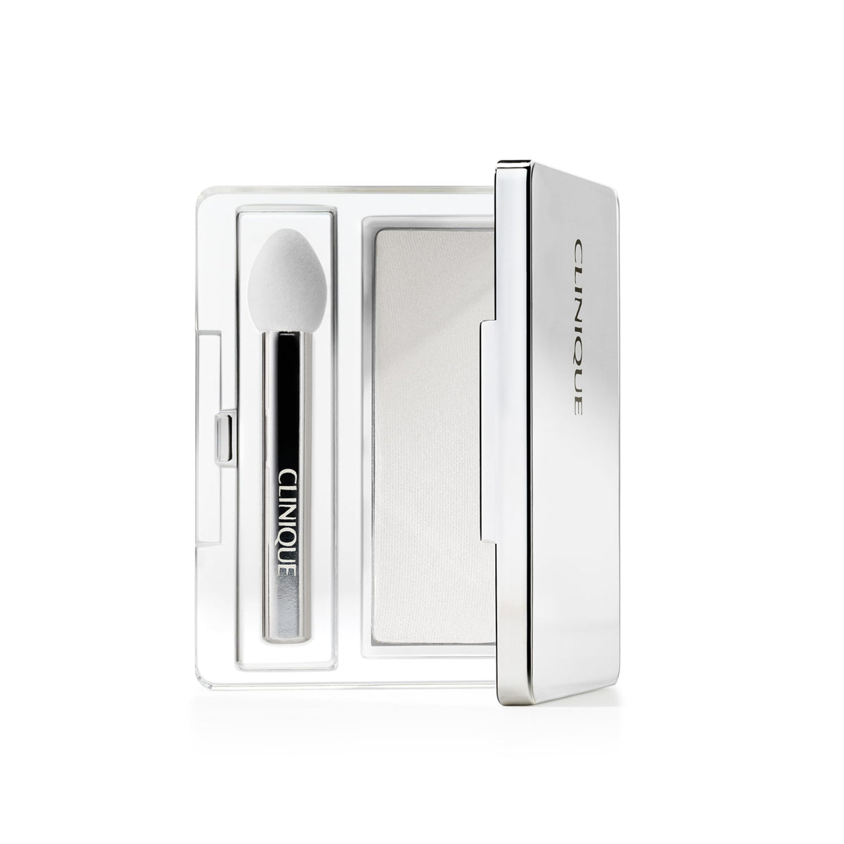 Clinique front compact showing Sugar Cane shade and portable convenience