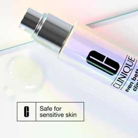 Clinique applying serum to cheek demonstrating easy layering and soothing