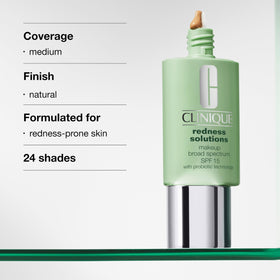 Clinique arm swatch of Calming Neutral demonstrating redness-neutralizing effect
