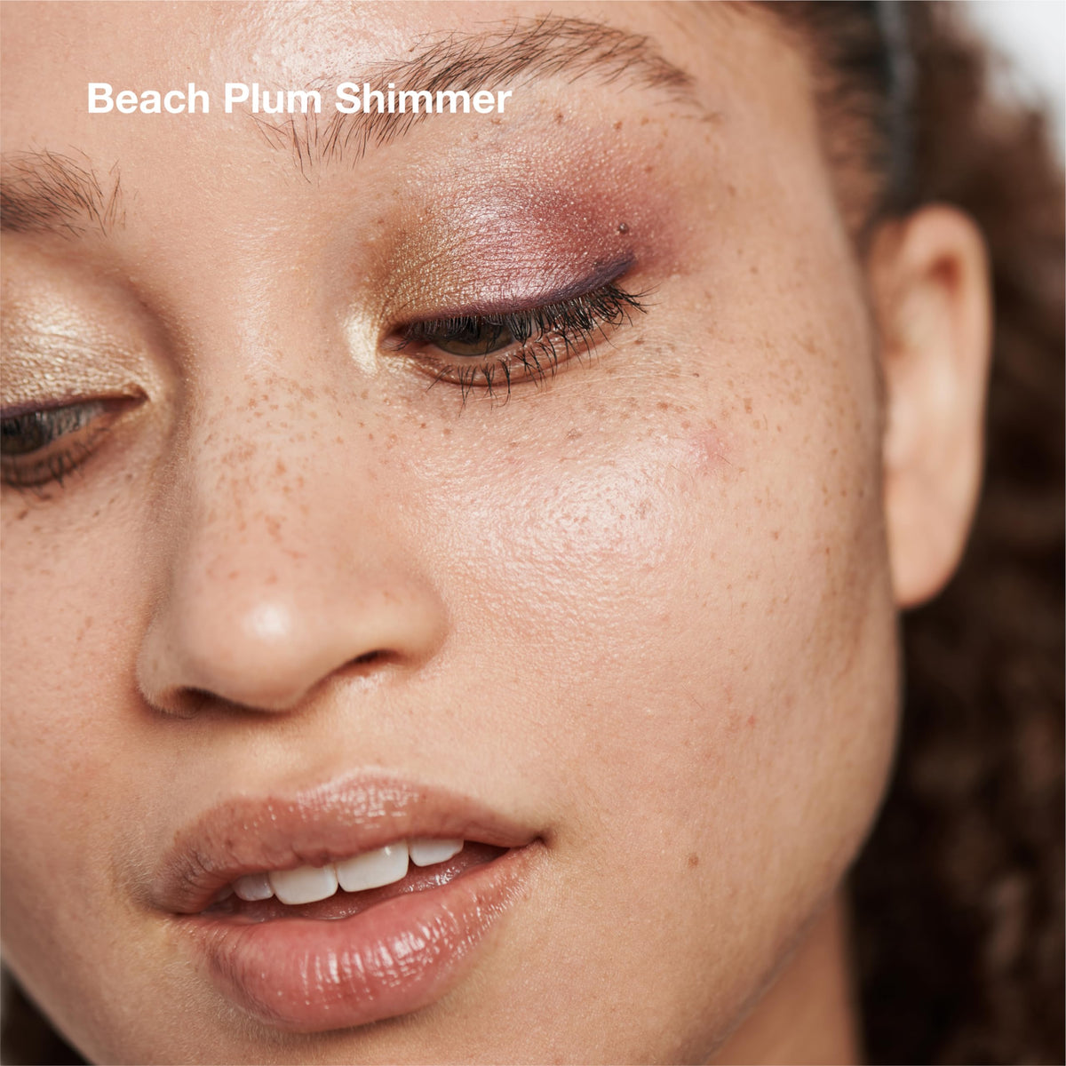 Clinique swatch of Beach Plum shades on skin showing buildable color payoff