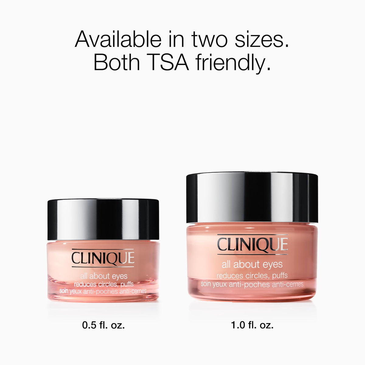 Clinique illustrative before-and-after visual sample showing brighter eyes