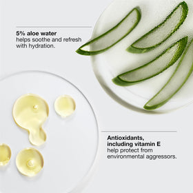 Clinique bottle label detail focused on ingredients and alcohol-free benefit