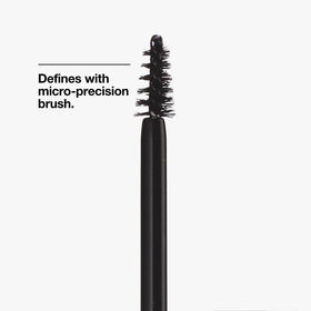 Clinique applying to lower lashes demonstrating neat definition and control