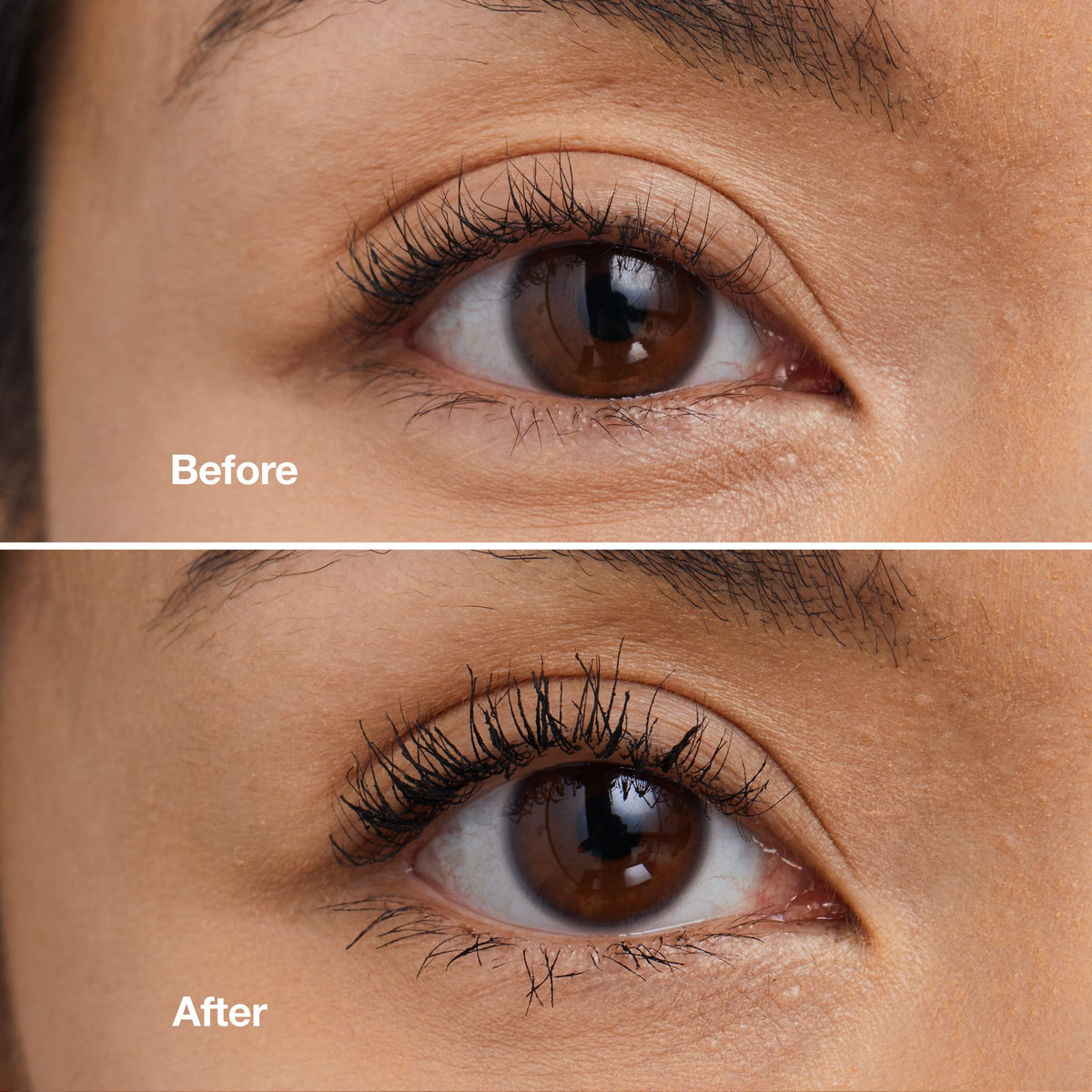 Clinique mascara held in hand showing compact size and easy portability