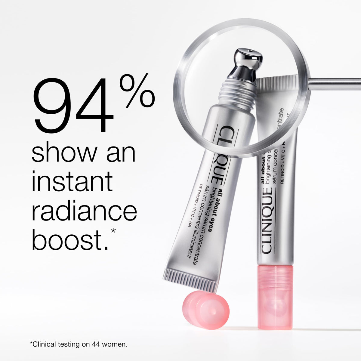 Clinique serum texture on hand showing lightweight hydrating consistency