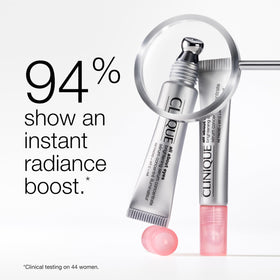 Clinique serum texture on hand showing lightweight hydrating consistency
