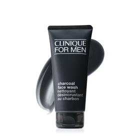 Clinique charcoal face wash front bottle showing label and benefit of deep clean