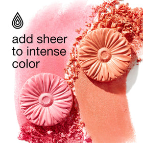 Clinique application with brush illustrating buildable, blendable finish