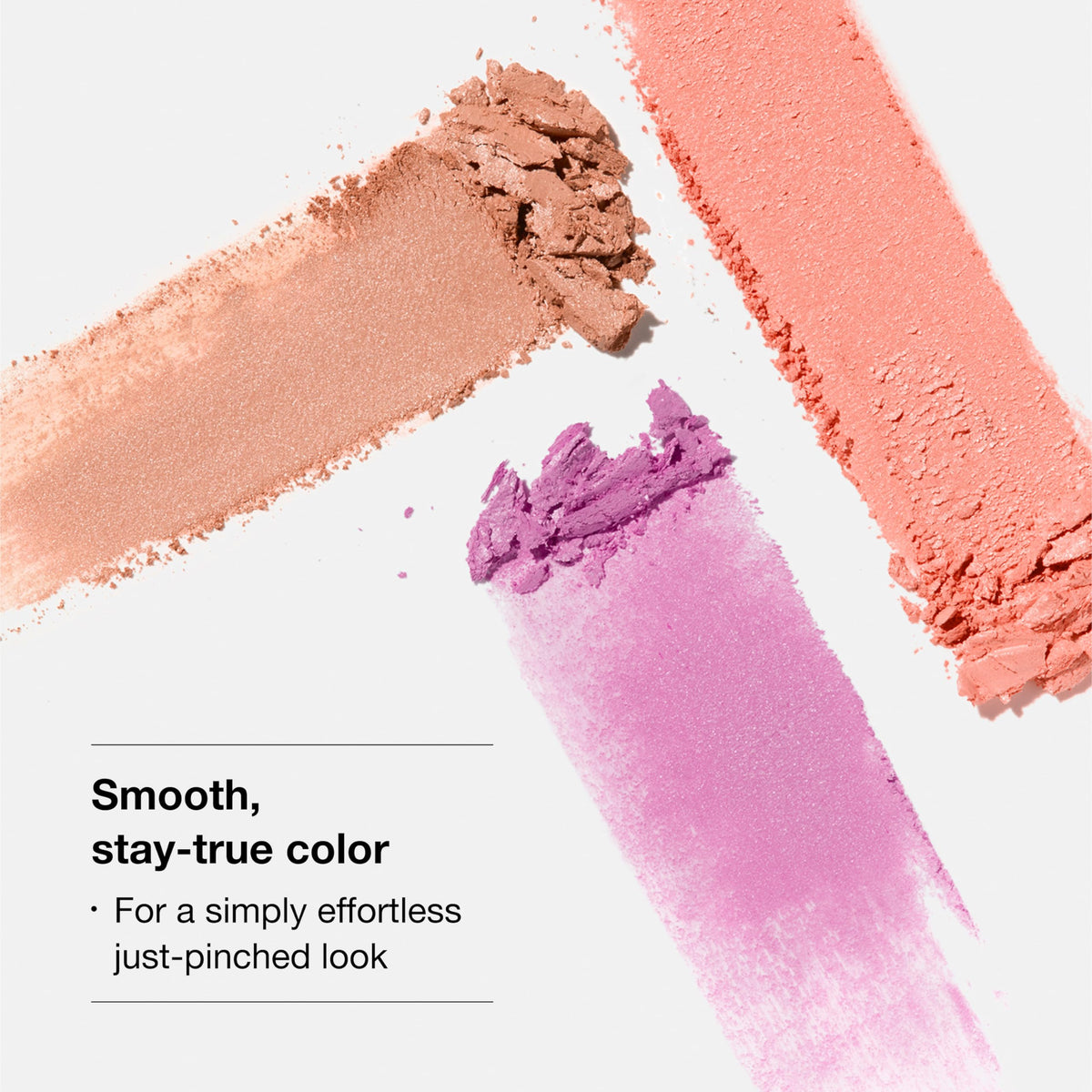 Clinique Cheek Pop swatched on model showing flattering natural color payoff