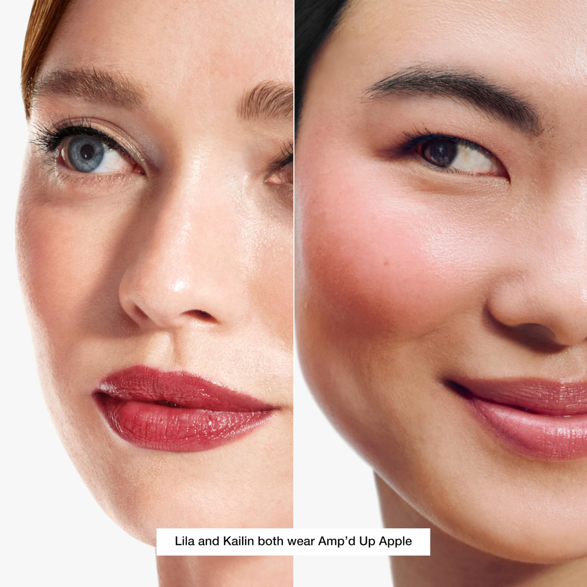 Close-up of Clinique cream blush balm texture that blends smoothly for a natural finish