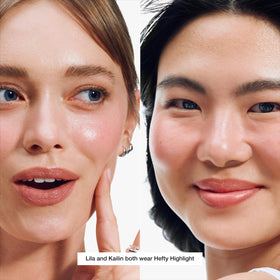 Clinique chubby stick applied on cheek demonstrating instant radiance