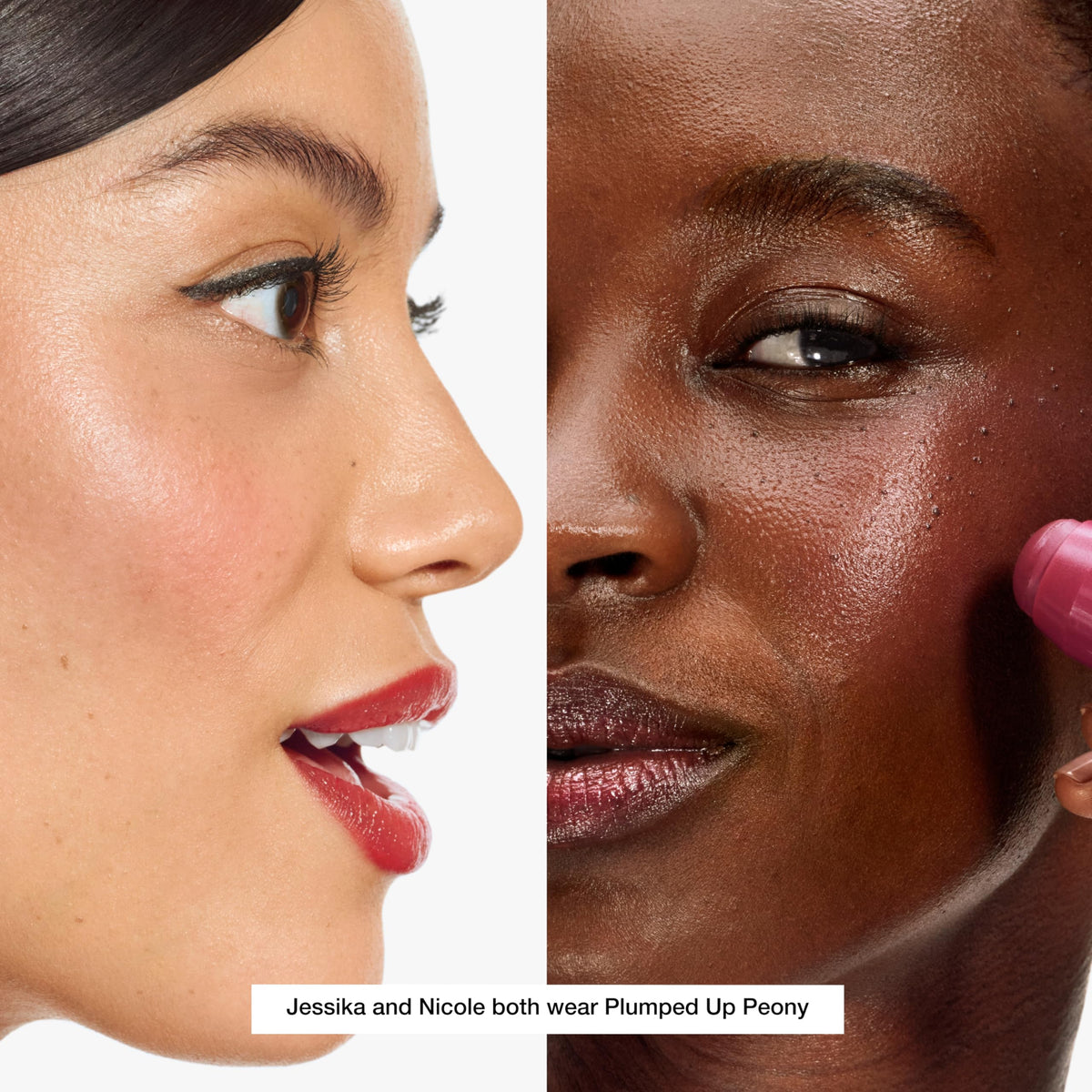 Clinique applying chubby stick to cheek for quick natural-looking glow