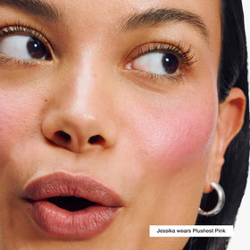Clinique Chubby Stick cap off mid-application illustrating easy, mirror-free use