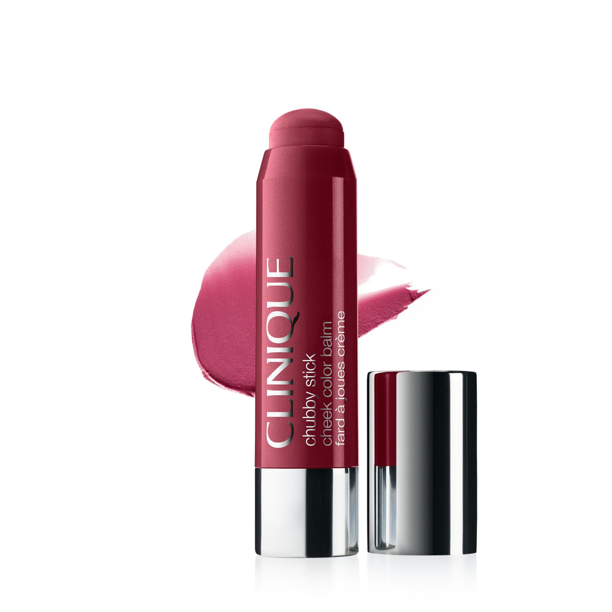 Clinique Chubby Stick front packaging showing product and shade benefits