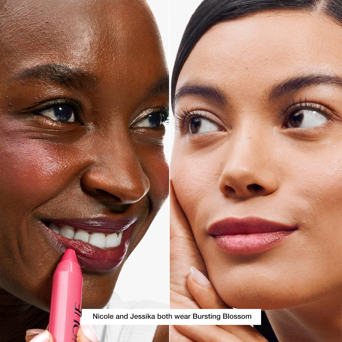 Clinique chubby stick creamy texture close-up highlighting emollient finish