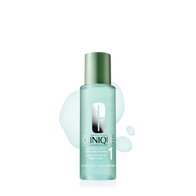 Clinique Clarifying Lotion front packaging showing bottle and label benefits