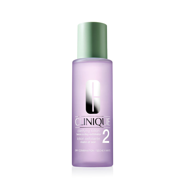 Clinique Clarifying Lotion 2 front bottle showing label and size, clarifies skin