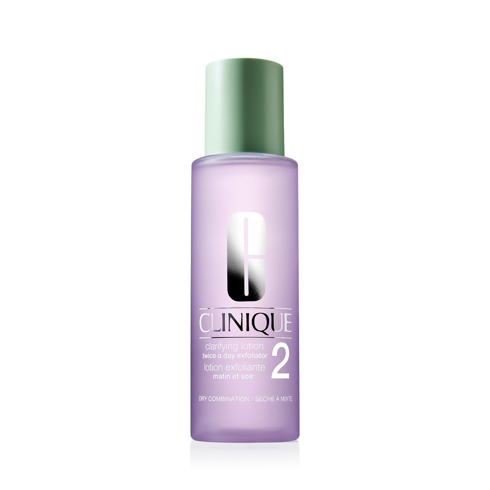 Clinique Clarifying Lotion 2 front bottle showing label and size, clarifies skin