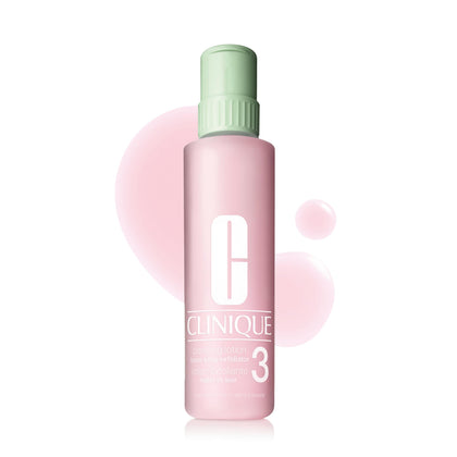 Clinique Clarifying Lotion 3 front bottle showing packaging and easy recognition benefits