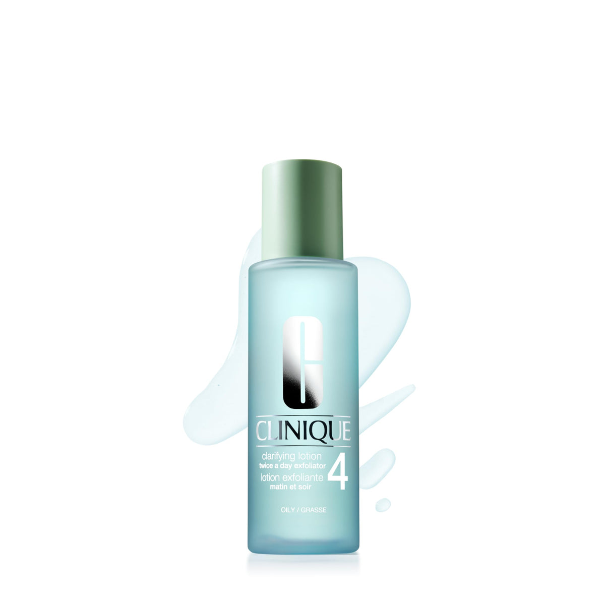 Clinique Clarifying Lotion 4 front bottle showing formula and volume benefits