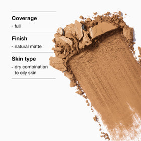 Clinique compact in hand demonstrating portable design for on-the-go touch-ups